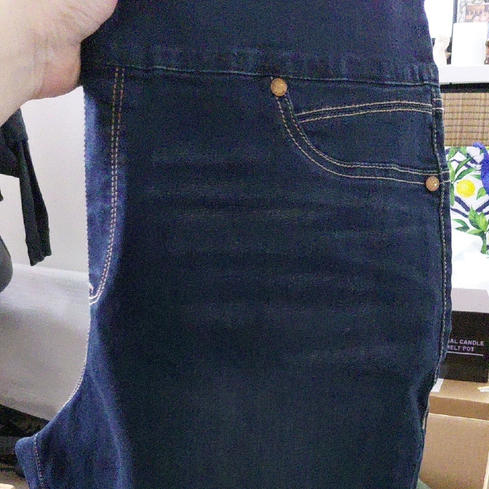 Seven7 Women's High Rise Jeans - Dark Blue